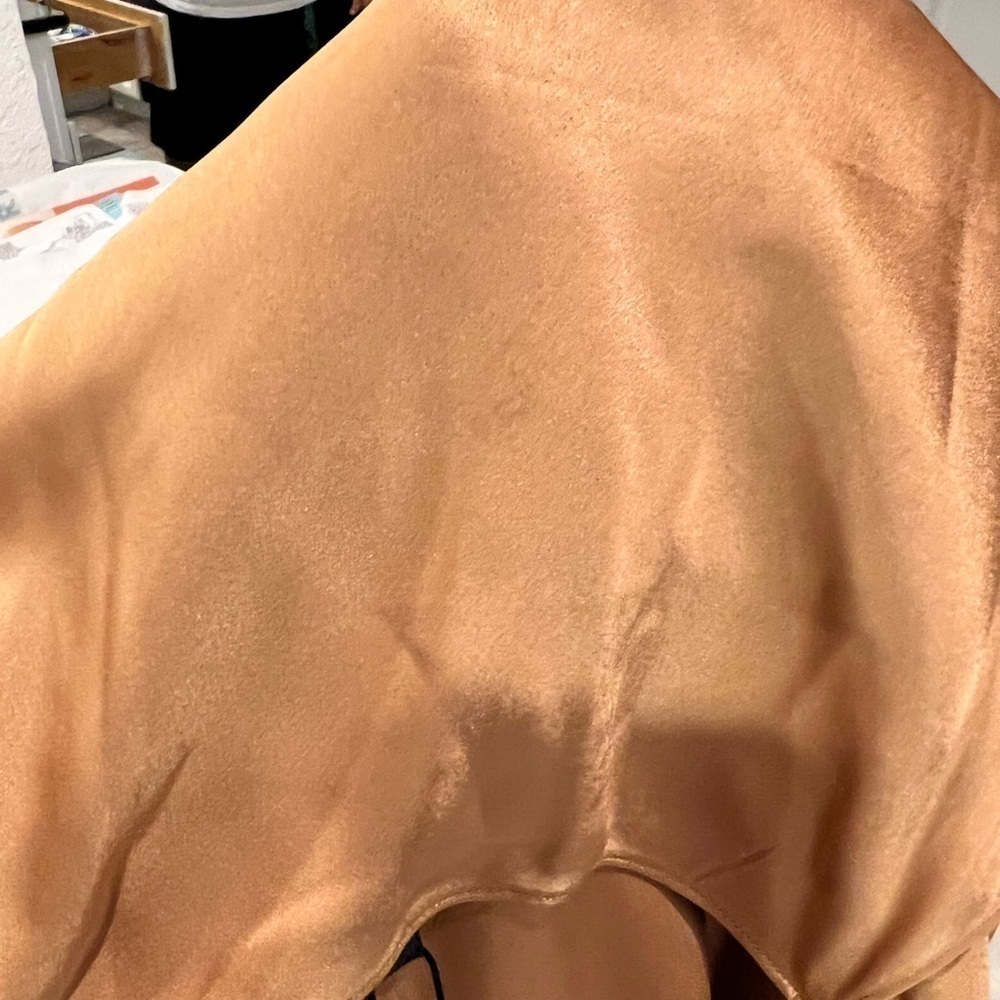 THEORY Satin A-Line Midi Dress - Picture 12 of 13